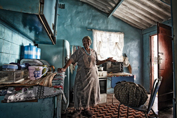 A Soweto, South Africa, customer of Wonderbag, a heat-retention device that continues to cook food after it's removed from the stove, saving users water, fuel, and time. The company says that when scaled up globally, the product will reduce carbon emissions, deforestation, and indoor air pollution, and improve the lives of girls in developing countries, who are often pulled out of school to forage for wood. This summer, students from the Berkeley Master of Development Practice researched the company's potential.