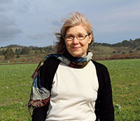 Visiting mustard fields in Half Moon Bay.