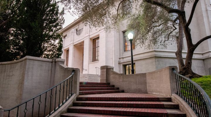 Steps leading up to Giannini Hall